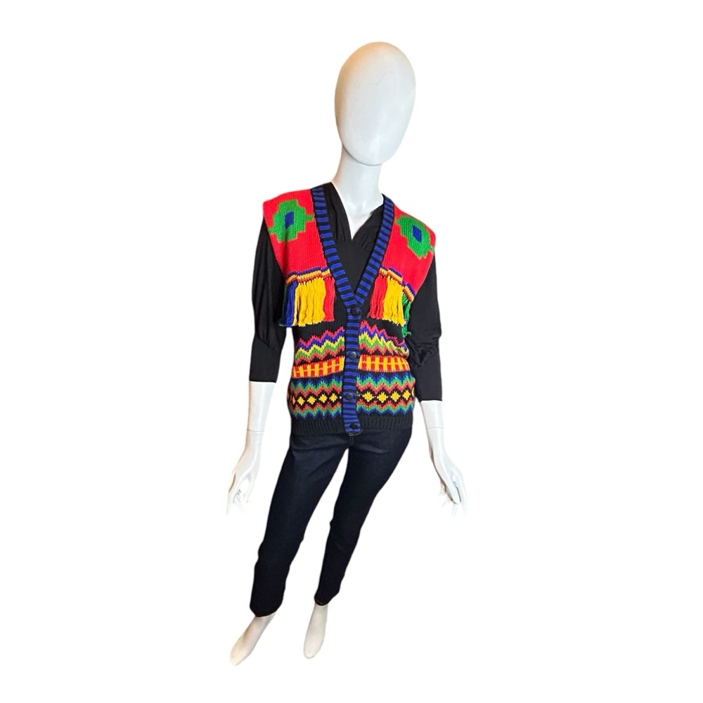 Vintage 80s Rafaella Sweater Vest Medium NWT